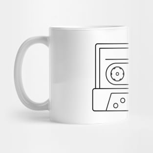 Cassette Tape Outline Mug